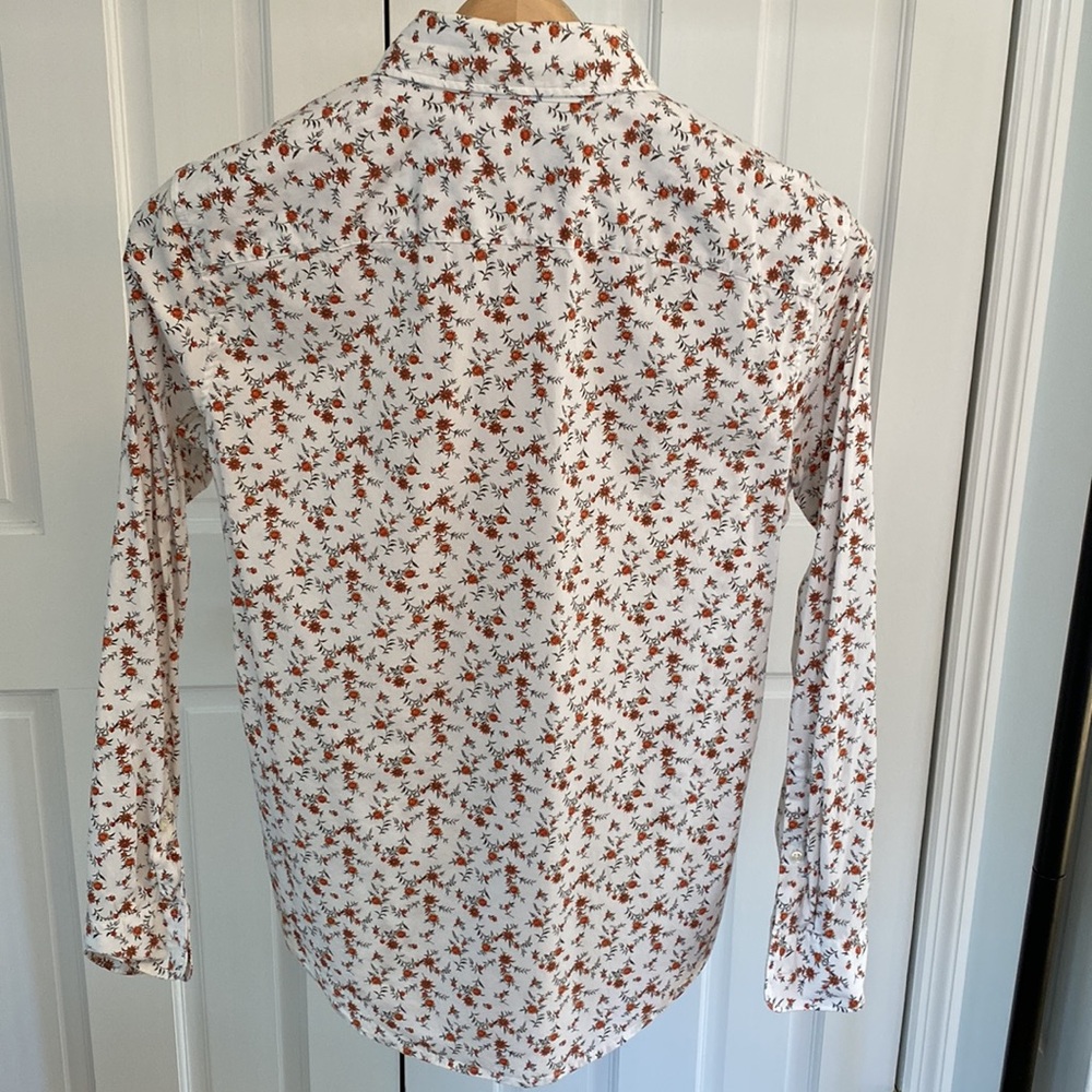 Abercrombie / White Floral Button-up / Small (Super Slim) - Picture 5 of 8